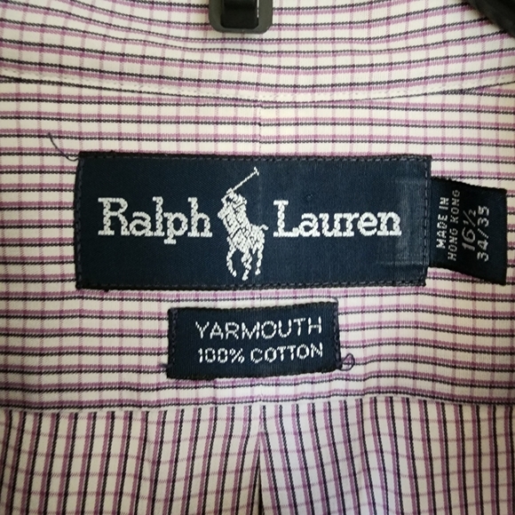 Ralph Lauren Yarmouth Long Sleeve Button-Up 100% Cotton Size in Description - Picture 10 of 11